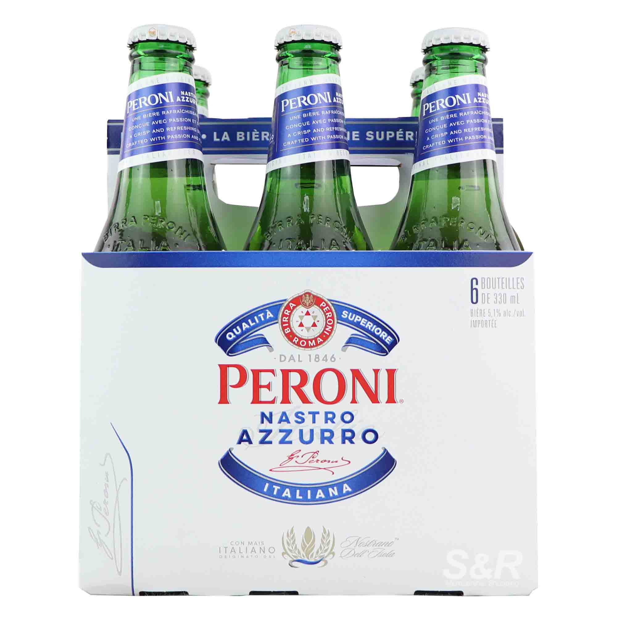 Peroni Nastro Azzurro Beer (330mL x 6pcs) Peroni Nastro Azzurro Beer (330mL x 6pcs)